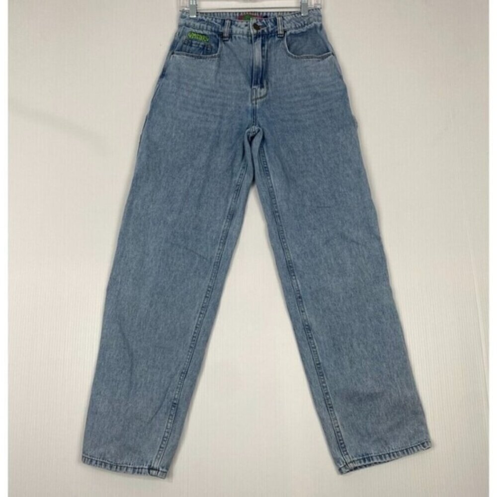Empyre Jeans Womens 3 Blue Relax Tori Baggy Loose Skater Raver Y2K Hip Hop Denim